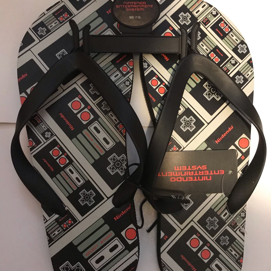 Sony Playstation Flip Flops Adult Medium 78
